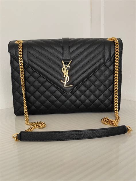 ysl large envelope bag silver|YSL envelope bag small.